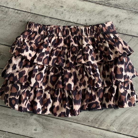 Gap Ruffle Animal Print Skirt - Picture 2 of 5
